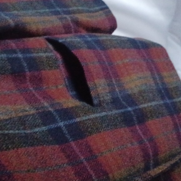 Vintage White Stag Oversized Plaid Blazer Jacket, sz 12 - Picture 3 of 6